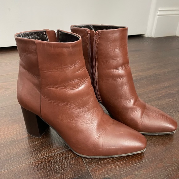 Aquatalia women’s 8.5 Florita whiskey brown leather boots - Picture 1 of 6